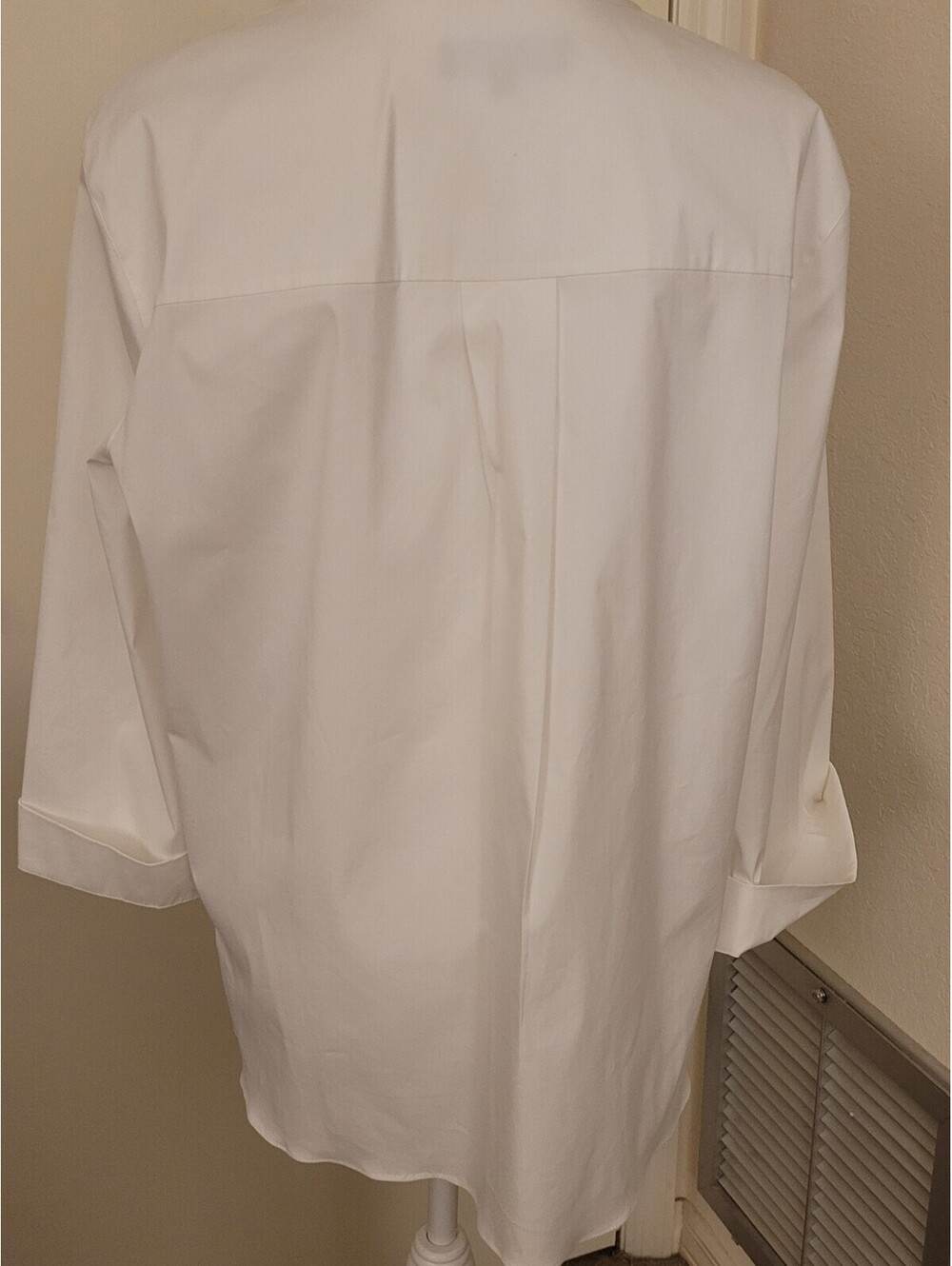 Lafayette 148 New York White Embroidered Chrysler Building Tunic Top Woman's Md - Picture 4 of 9